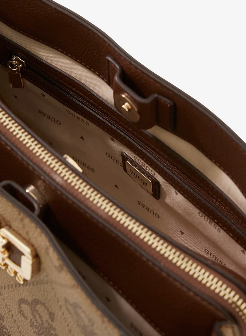 GUESS  Karnilla Logo Girlfriend Satchel Bag for Women | Best Price UAE